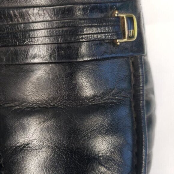 Florsheim Comfortech Milano Moc Toe Loafer US 10-1/2D Black Leather Slip… - Picture 15 of 16